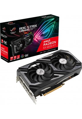 Відеокарта ASUS ROG Strix Radeon RX 6600 XT 8GB GDDR6 (ROG-STRIX-RX6600XT-O8G-GAMING)