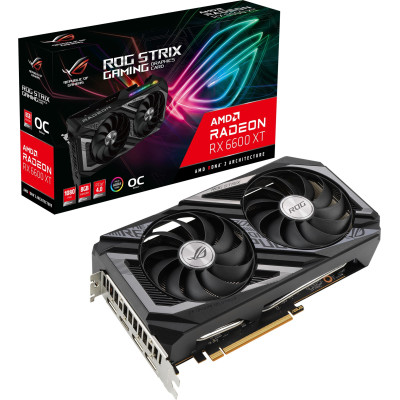 Відеокарта ASUS ROG Strix Radeon RX 6600 XT 8GB GDDR6 (ROG-STRIX-RX6600XT-O8G-GAMING)