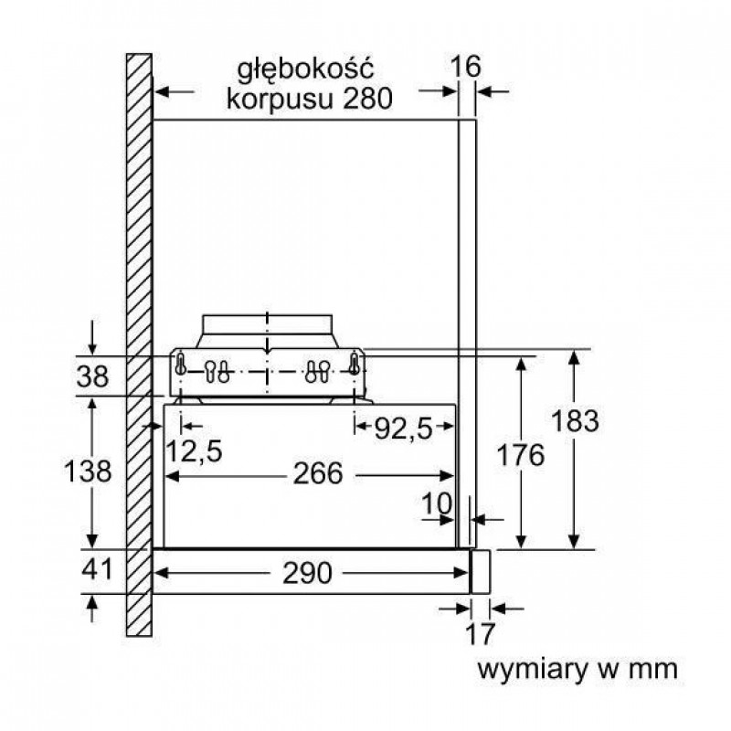 Витяжка телескопічна Bosch DFL063W56