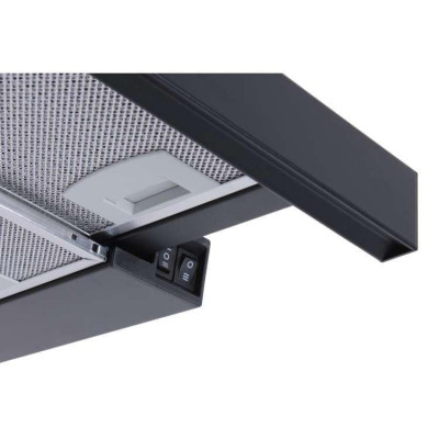 Вытяжка телескопическая Ventolux GARDA 50 BK (700) SLIM