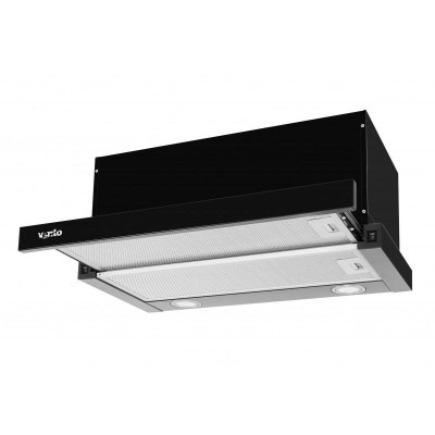 Вытяжка телескопическая Ventolux GARDA 60 BK (1000) LED