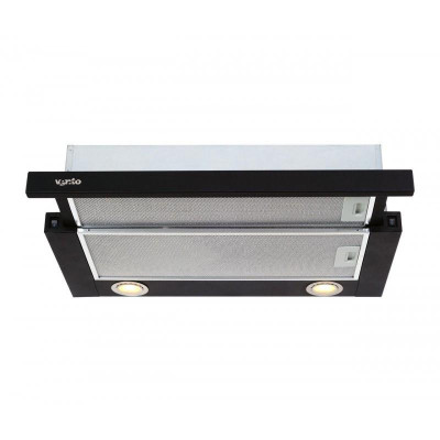 Вытяжка телескопическая Ventolux GARDA 60 BK (650) IT H