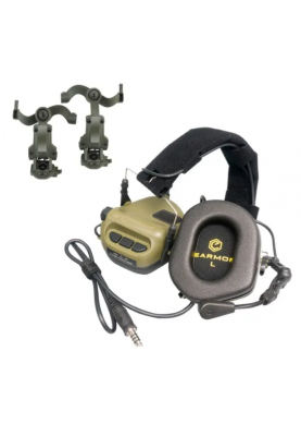 Тактичні навушники Opsmen EARMOR M32H MOD3 Green HD-ACC-08