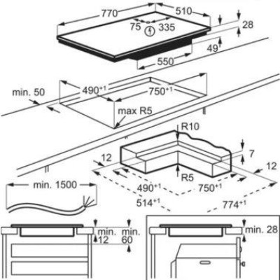 Варильна поверхня електрична AEG IKE85753IB