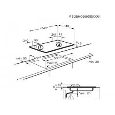 Варильна поверхня газова Electrolux KGG7536W