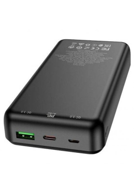 Зовнішній акумулятор (Power Bank) Hoco Type-C PD 20W+Quick Charge 3.0 20000 mAh J87A Black