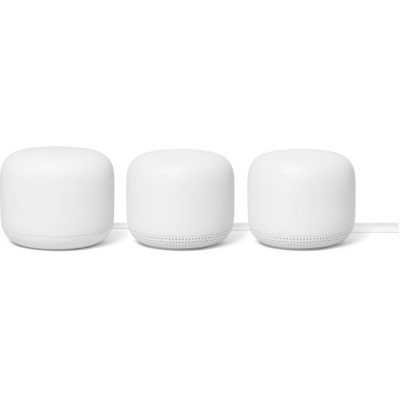 Бездротовий маршрутизатор (роутер)/Точка доступу Google Nest Wifi Router and Two Points Snow (GA00823-US)