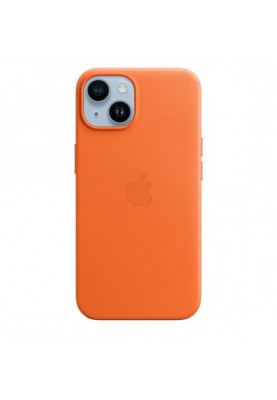 Чохол для смартфону Apple iPhone 14 Leather Case with MagSafe-Orange (MPP83)