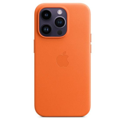 Чохол для смартфону Apple iPhone 14 Pro Leather Case with MagSafe-Orange (MPPL3)