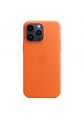 Чохол для смартфону Apple iPhone 14 Pro Max Leather Case with MagSafe-Orange (MPPR3)