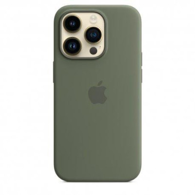 Чохол для смартфону Apple iPhone 14 Pro Silicone Case with MagSafe-Olive (MQUH3)