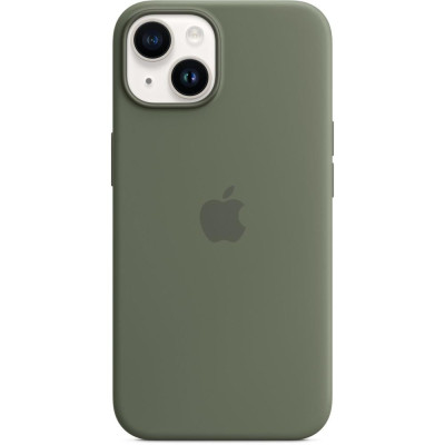 Чохол для смартфону Apple iPhone 14 Silicone Case with MagSafe-Olive (MQU83)