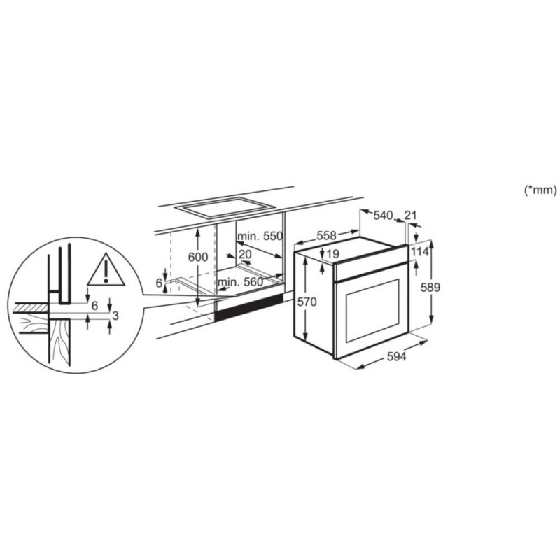 Духовка електрична Electrolux EOD5H70BZ