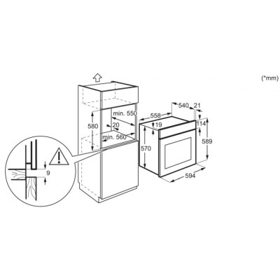 Духовка електрична Electrolux EOD5H70BZ