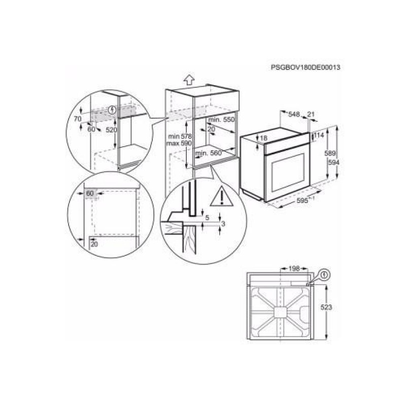 Духовка електрична Electrolux EOD6C77H