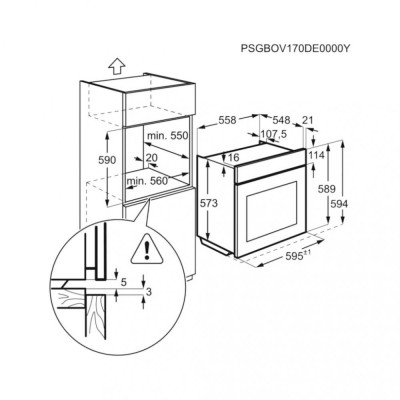Духовка електрична Electrolux EOD6C77WV