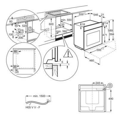 Духовка електрична Electrolux EOE8P39WX