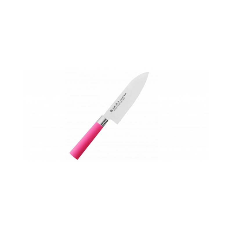 Японський ніж Santoku Satake Macaron Pink (807-265)