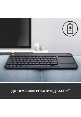 Клавіатура Logitech Touch K400 Black (920-007145)