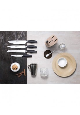 Набір з 5 кухонних ножів та підставки. Gerlach Style Plus (5901035504851)