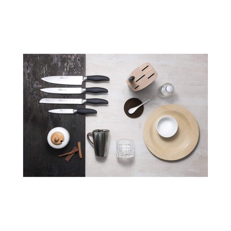 Набір з 5 кухонних ножів та підставки. Gerlach Style Plus (5901035504851)
