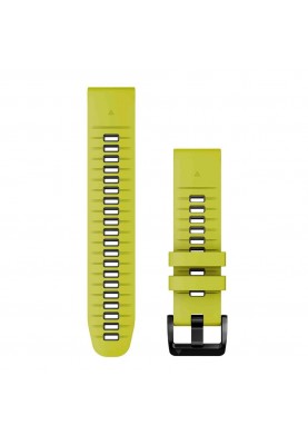 Ремінець Garmin Ремінець QuickFit 22 Watch Bands Silicone-Electric Lime/Graphite (010-13280-03)
