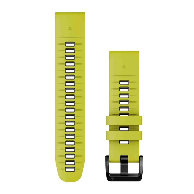 Ремінець Garmin Ремінець QuickFit 22 Watch Bands Silicone-Electric Lime/Graphite (010-13280-03)