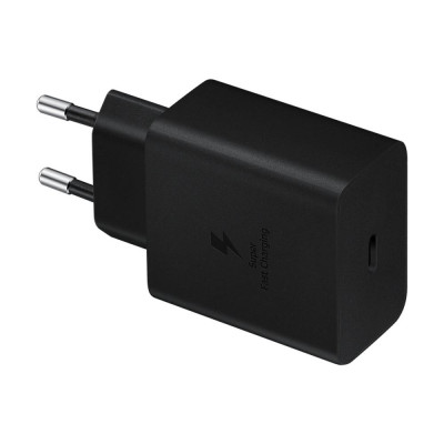 Зарядний пристрій Samsung USB-C Wall Charger with Cable USB-C 45W Black (EP-TA845XBEG)