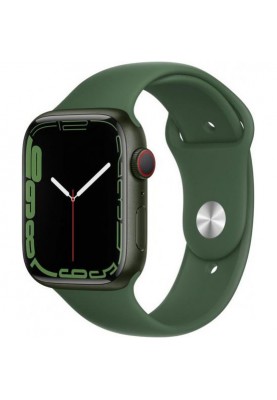 Смарт-годинник Apple Watch Series 7 GPS + Cellular 45mm Green Aluminum Case with Clover Sport Band (MKJ93)
