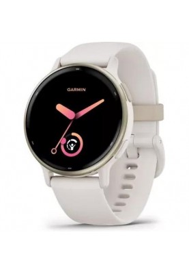 Смарт-годинник Garmin vivoactive 5 Cream Gold Aluminum Bezel with Ivory Case and Silicone Band (010-02862-11)