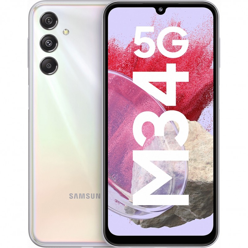 Смартфон Samsung Galaxy M34 5G SM-M346B 6/128GB Prism Silver