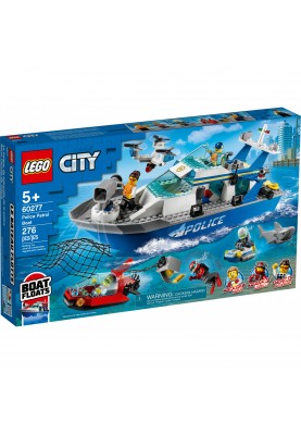 Блоковий конструктор LEGO City Катер поліцейського патруля (60277)