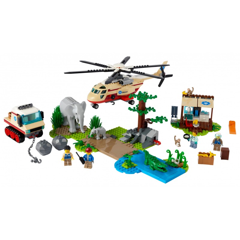 Блоковий конструктор LEGO City Операція з порятунку звірів (60302)