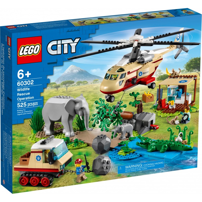 Блоковий конструктор LEGO City Операція з порятунку звірів (60302)