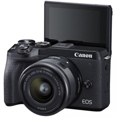 Фотоапарат Canon EOS M6 MARK II KIT (15-45MM) + EVF-DC2 BLACK
