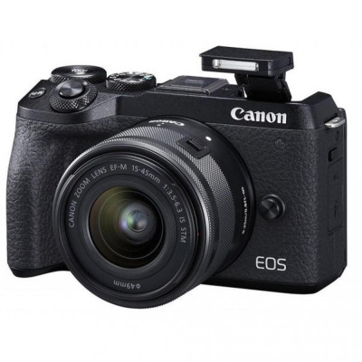 Фотоапарат Canon EOS M6 MARK II KIT (15-45MM) + EVF-DC2 BLACK