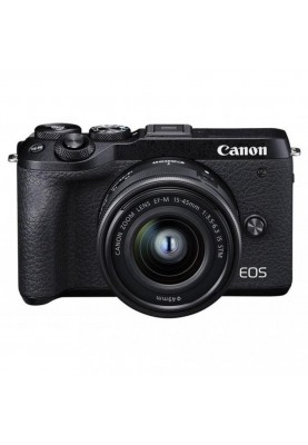 Фотоапарат Canon EOS M6 MARK II KIT (15-45MM) + EVF-DC2 BLACK