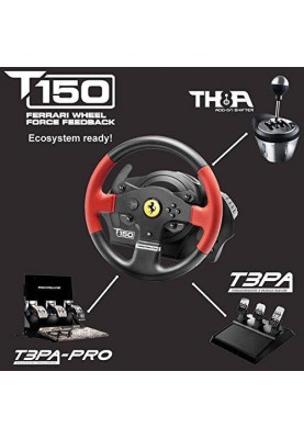 Комплект (кермо, педалі) Thrustmaster PC/PS3/PS4 T150 Ferrari Wheel with Pedals (4160630)