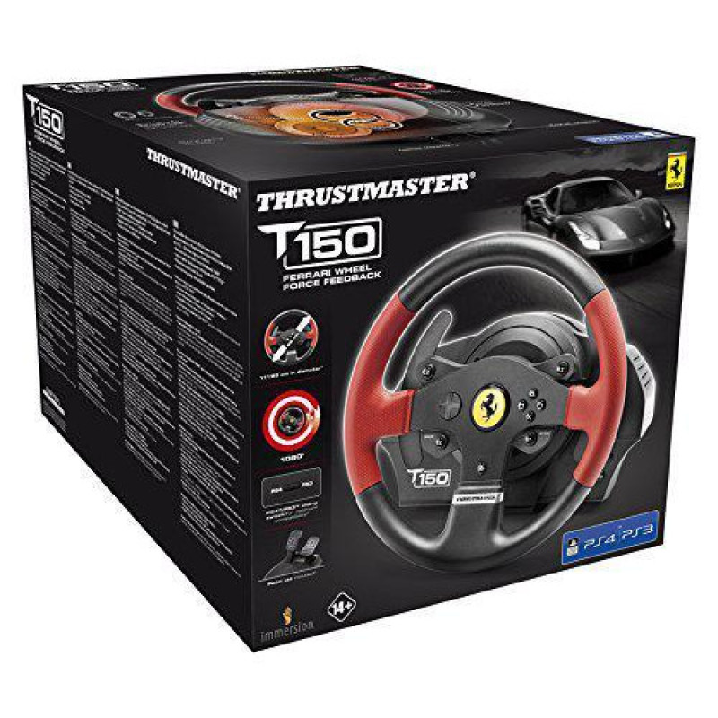 Комплект (кермо, педалі) Thrustmaster PC/PS3/PS4 T150 Ferrari Wheel with Pedals (4160630)