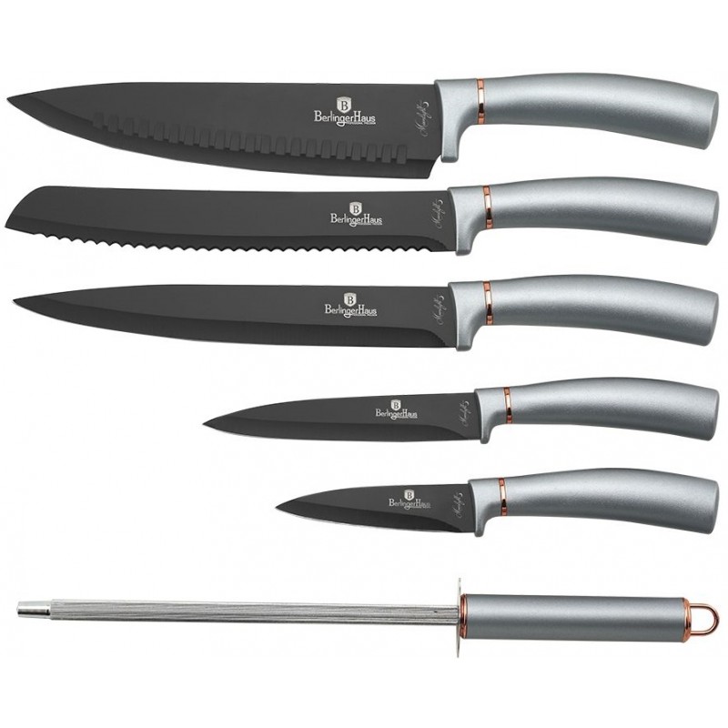 Набір ножів з нержавіючої сталі 7 предметів Berlinger Haus Moonlight Edition (BH-2523)