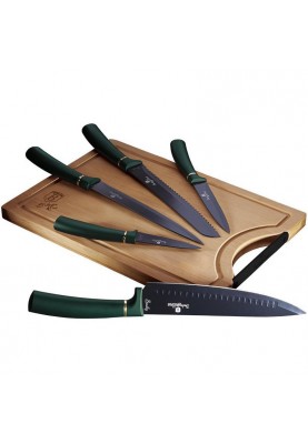 Набір ножів з дошкою Berlinger Haus Emerald Collection (BH-2551)