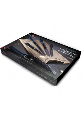 Набор ножей с доской Berlinger Haus Metallic Line Aquamarine Edition (BH-2553)