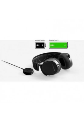 Навушники з мікрофоном SteelSeries Arctis 9 Wireless Black (61484)