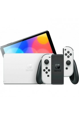 Портативна ігрова приставка Nintendo Switch OLED with White + RING FIT