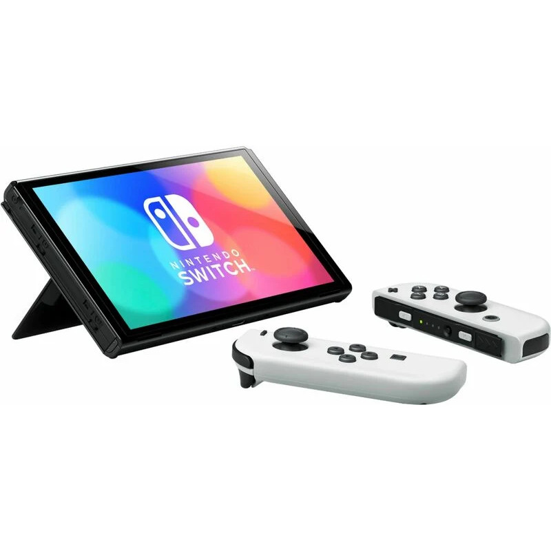 Портативна ігрова приставка Nintendo Switch OLED with White + RING FIT