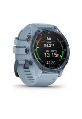 Спортивні годинник Garmin Descent Mk2S Mineral Blue with Sea Foam Silicone Band (010-02403-07)