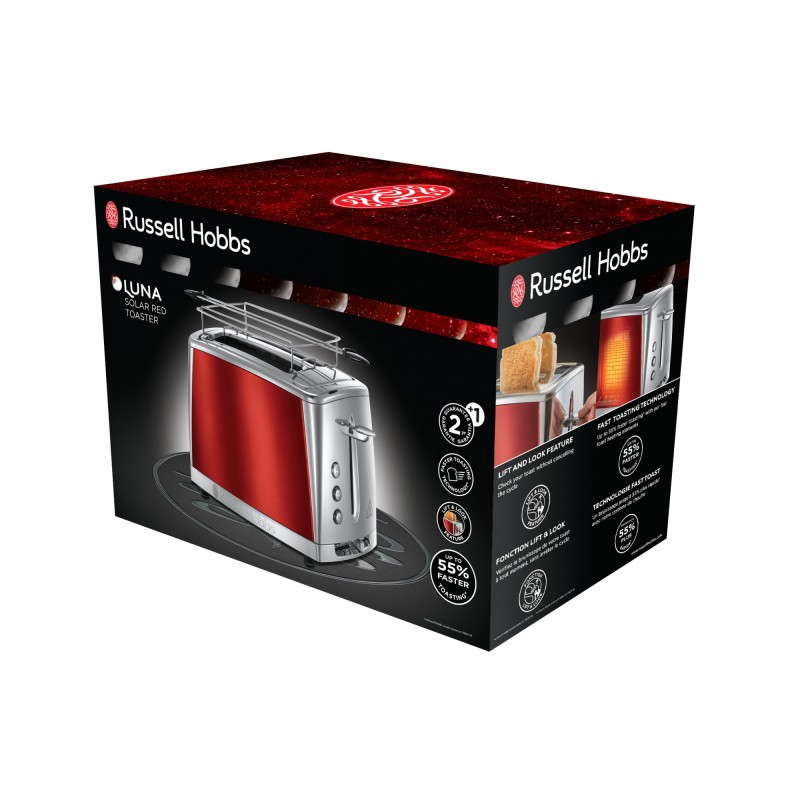 Тостер Russell Hobbs Luna Solar Red 23220-56