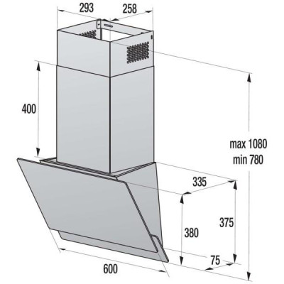 Вытяжка наклонная Gorenje WHI649EXBG