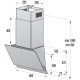 Вытяжка наклонная Gorenje WHI649EXBG