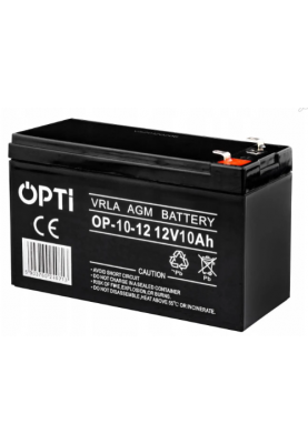 Акумулятор для ДБЖ OPTI 12V-10Ah (OP-10-12V10AH)